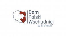 Logo Dom Polski Wschodniej W Brukseli Napis Oraz Mapa Polski