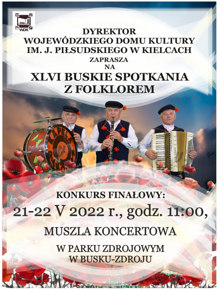 Plakat Z Muzykami Grającymi Na Instrumentach Ludowych