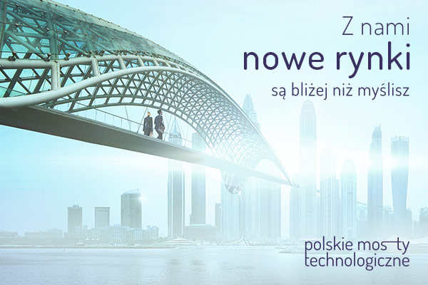 Polskie Mosty Technologiczne Baner Projektu Ludzie Spacerujący Po Moście