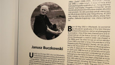Strona Książki Z Fotografią I biografią Janusza Buczkowskiego