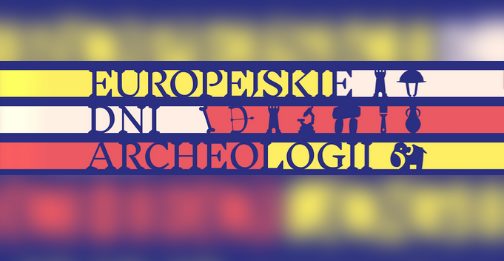 Logo Europejskie Dni Archeologii Napis Na Pastelowym Tle