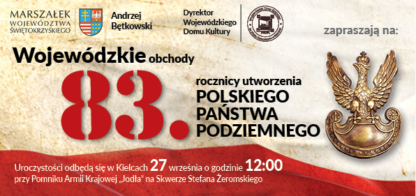 Plakat wydarzenia - rocznica utworzenia Polskiego Państwa Podziemnego