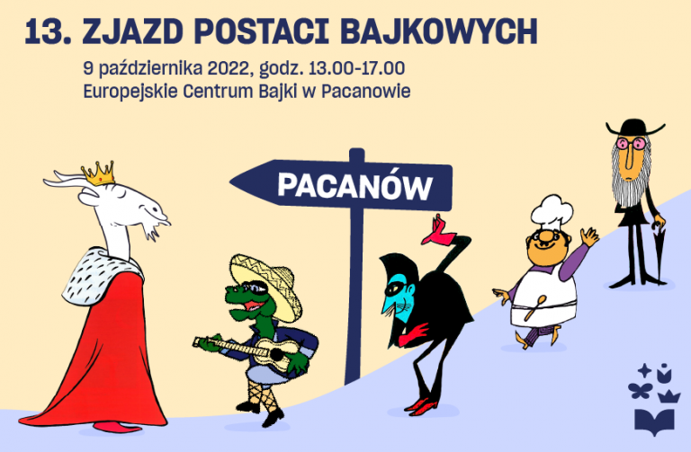 Plakat Reklamujący Zjazd Postaci Bajkowych