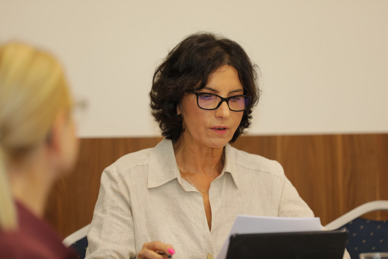 Przewodnicząca Komisji Agata Binkowska Prowadzi Obrady.