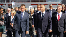 Prezydenr Andrzej Duda, Minister Mariusz Błaszczak, Marszałek Andrzej Bętkowski, Wicemarszałek Renata Janik