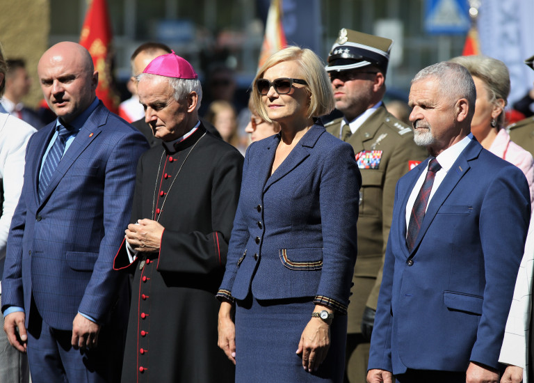 Wicemarszałek Renata Janik, Biskup Marian Florczyk, Wicewojewoda, Kurator Oświaty