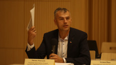 Przemawia Mariusz Wawrzyło reprezentujący Niezależny Samorządny Związek Zawodowy Rolników Indywidualnych „Solidarność”