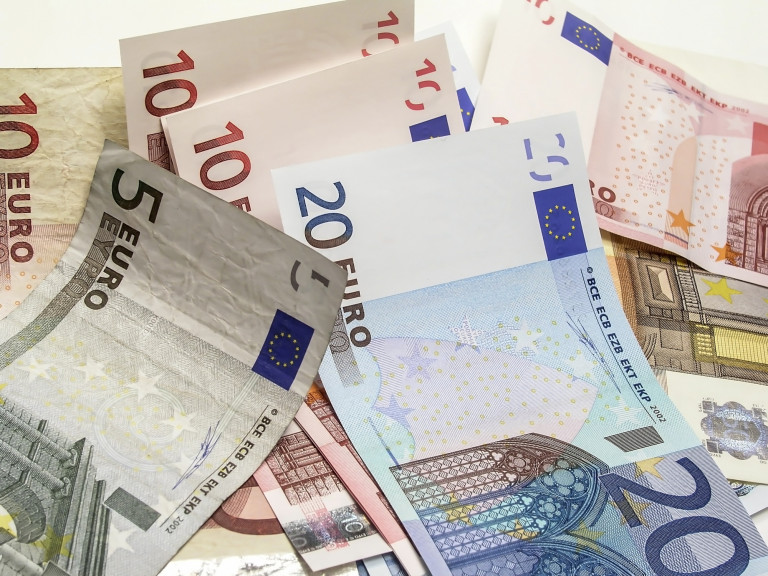 Grafika Z Banknotami Euro