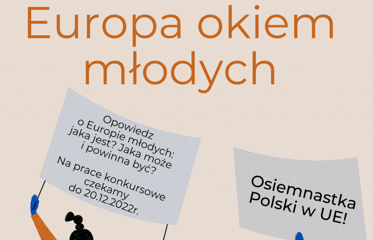 Plakat Konkurs Literacki Dotyczący Unii Europejskiej