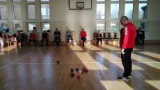 Zawodnik Analizuje Następny Ruch W Dyscyplinę Boccia
