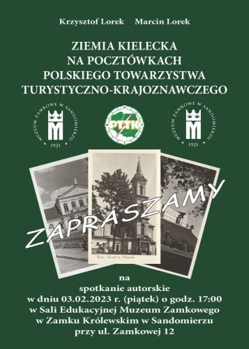 Promocja Książki W Zamku Królewskim W Sandomierzu Plakat 03.02.2023 R.