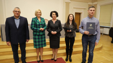 Renata Janik Wicemarszałek Województwa, Dyrektor Elżbieta Korus, Dr Jacek Cygan, Uczestnik Kursu Z Opiekunką