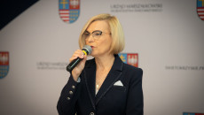 Wicemarszałek Renata Janik Przemawia Podczas Konferencji Prasowej