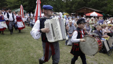 Akordeonista I Młody Chłopiec Z Bębnem