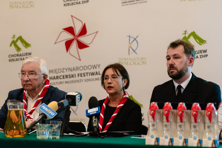 Konferencja Prasowa Na Temat Międzynarodowego Harcerskiego Festiwalu Kultury Młodzieży Szkolnej