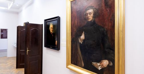 Portret Adama Mickiewicza W Sali Wystawowej