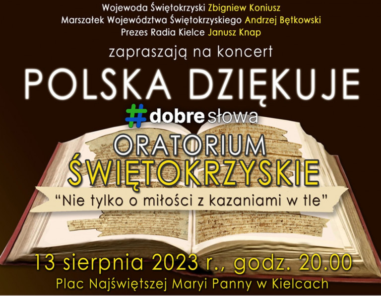 Plakat Koncertu Polska Dziękuje