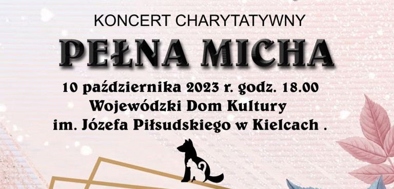 Zaproszenie Na Koncert Charytatywny Pełna Micha