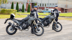 Motocykle A W Tle Policjanci
