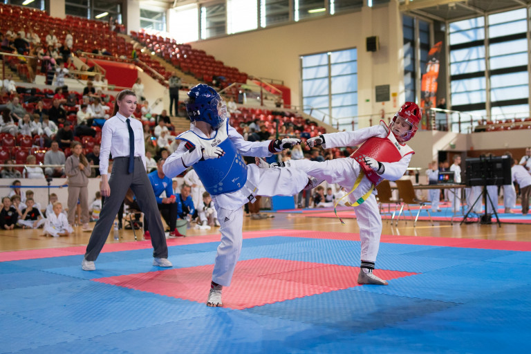 Walka Podczas Olimpiady Taekwondo