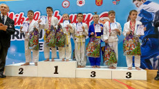 Na Podium Od Lewej 1 Dawid Szeraga 2 Maksym Poniewozik 3 Gabrysia Adach 4 Grzegorz Borek 5 Franciszek NabŁago 7 Kuba Czaja