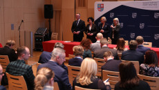 Arkadiusz Ślipikowski, Elżbieta Korus, wicemarszałek Renata Janik, Katarzyna Kubicka