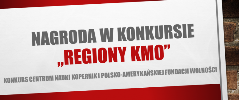 Plakat Promujący Konkurs Regiony Kmo