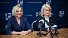 Konferencja prasowa wicemarszałek Renaty Janik