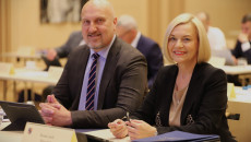 wicemarszałek Grzegorz Socha, marszałek Renata Janik