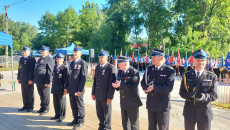 przewodniczący Andrzej Bętkowski na uroczystości strażackiej 7