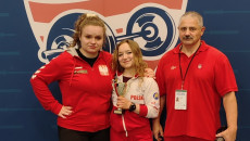 Zuzanna Kula, Karolina Kołata Oraz Trener Kadry, A Jednocześnie Trener Klubowy Zawodniczek Arkadiusz Znojek