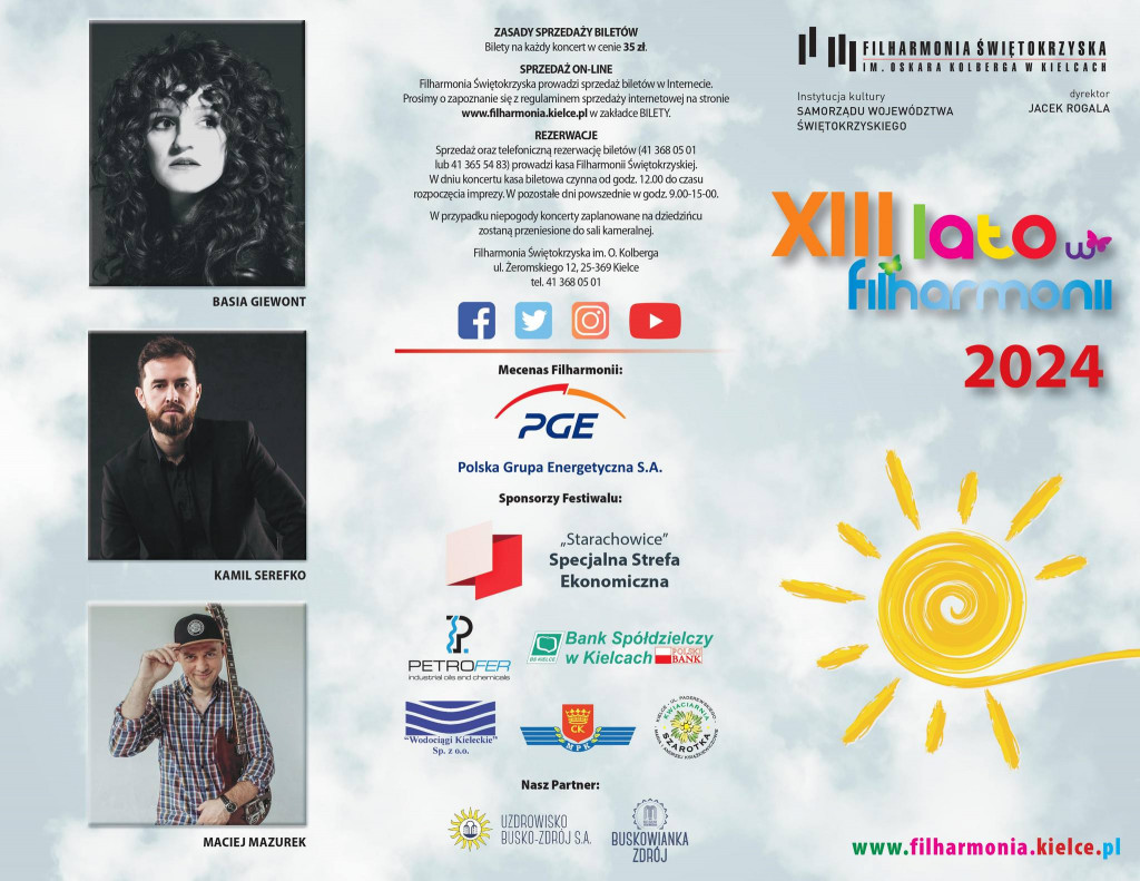 Lato W Filharmonii Plakat
