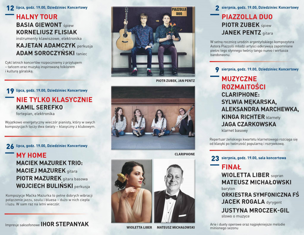 Lato W Filharmonii Program