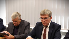 Członek Zarządu Województwa Świętokrzyskiego Andrzej Pruś, wiceprzewodniczący Sejmiku Województwa Świętokrzyskiego Mieczysław Gębski