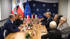 Spotkanie Anity Koniusz, członka Zarządu Województwa Świętokrzyskiego z przedstawicielami Instytutu Wiesenthala w Wiedniu oraz członkami rodziny Adolfa Landla