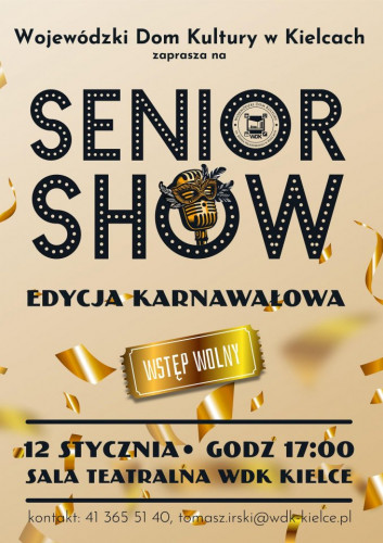 Seniorshow Karnawal Plakat A3