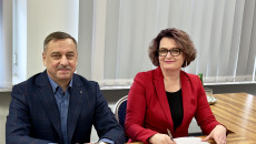 Posiedzenie Komisji Budżetu i Finansów Sejmiku Województwa - wiceprzewodniczący Sejmiku: Magdalena Zieleń i Marek Strzała.