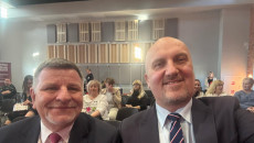 Wicemarszałek województwa świętokrzyskiego Grzegorz Socha, poseł Andrzej Kryj