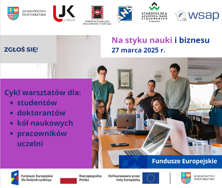 Plakat wydarzenia Na Styku Nauki I Biznesu