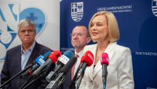 marszałek Renata Janik, wicemarszałek Marek Bogusławski, wiceprzewodniczący Mieczysław Gębski