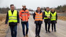 Członek Zarządu Województwa Andrzej Pruś z wizytą na budowie