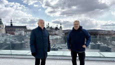 Przewodniczący Sejmiku Województwa Andrzej Bętkowski, radny Sejmiku Województwa Paweł Krakowiak