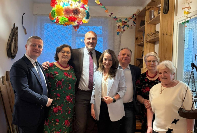 Grzegorz Socha w Muzeum Regionalnym w Świniarach Starych