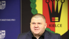 Podpisanie umowy promocyjnej z klubem sportowym Korona Kielce prezes klubu Korona Kielce.