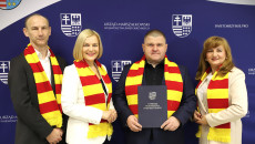 Podpisanie umowy promocyjnej z klubem sportowym Korona Kielce.
