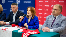 Województwo świętokrzyskie gospodarzem Mistrzostw Świata w Piłce Ręcznej Mężczyzn do lat 21 - konferencja prasowa, mówi poseł Anna Krupka.