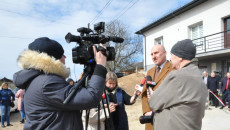 wicemarszałek Grzegorz Socha podczas wywiadu
