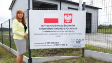 otwarcie oczyszczalni ścieków w Tuczępach z udziałem członek Zarządu Anity Koniusz