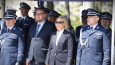 marszałek Renata Janik podczas ślubowania policjantów