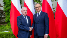 Prezydent RP Andrzej Duda i przewodniczący Sejmiku Andrzej Bętkowski